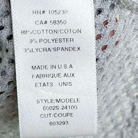 Soft Joie Benton Mesh Top in Heather Grey Gray Small S Lightweight Long Sleeve - Picture 6 of 8